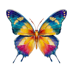 Watercolor Butterfly V3 Vinyl Car Decal Sticker – Waterproof & UV-Resistant 3.4133333333333336" Watercolor Butterfly V3 Vinyl Car Decal Sticker – Waterproof & UV-Resistant 3.4133333333333336"