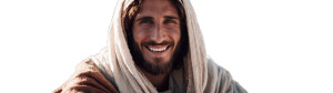 Smiling Jesus V4 Vinyl Car Decal Sticker – Waterproof & UV-Resistant 1.92"