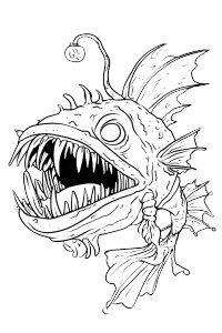 Scary Zombie Angler Vinyl Car Decal Sticker – Waterproof & UV-Resistant 4.4