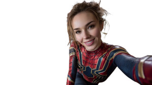 Spiderwoman Selfie Vinyl Car Decal Sticker – Waterproof & UV-Resistant 5.4