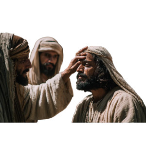 Jesus Heals Blind V3 Vinyl Car Decal Sticker – Waterproof & UV-Resistant 6.826666666666667"