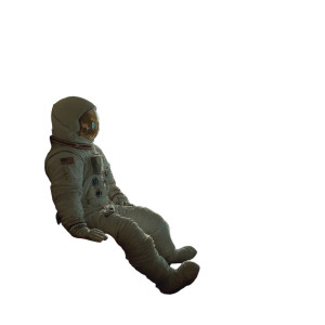 Astronaut Watching Tv Vinyl Car Decal Sticker – Waterproof & UV-Resistant 3.4133333333333336"