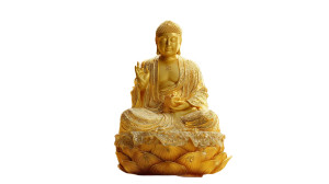 Wealth-Blessing Buddha Vinyl Car Decal Sticker – Waterproof & UV-Resistant 2.72"