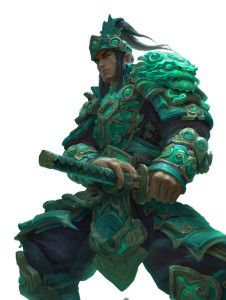 Jade Warrior V2 Vinyl Car Decal Sticker – Waterproof & UV-Resistant 8.213333333333333"