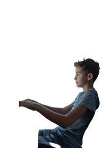 Focused Young Gamer Vinyl Car Decal Sticker – Waterproof & UV-Resistant 8.213333333333333"