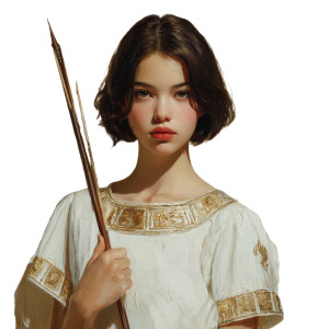 Angel With Arrow Vinyl Car Decal Sticker – Waterproof & UV-Resistant 3.4133333333333336"