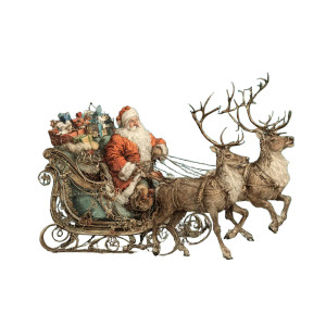 Vintage Santa Sleigh Vinyl Car Decal Sticker – Waterproof & UV-Resistant 3.4133333333333336" Vintage Santa Sleigh Vinyl Car Decal Sticker – Waterproof & UV-Resistant 3.4133333333333336"