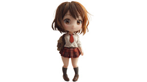 Chibi School Girl V2 Vinyl Car Decal Sticker – Waterproof & UV-Resistant 5.4