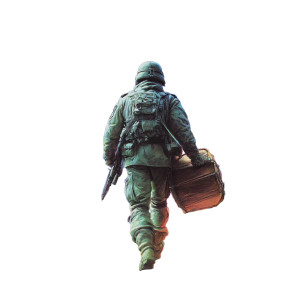 Soldier With Drum Vinyl Car Decal Sticker – Waterproof & UV-Resistant 6.826666666666667"