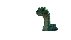 Minecraft Loch Ness Vinyl Car Decal Sticker – Waterproof & UV-Resistant 2.72"