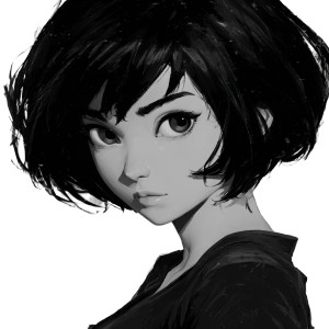 Animated Black-Haired Girl Vinyl Car Decal Sticker – Waterproof & UV-Resistant 3.4133333333333336" Animated Black-Haired Girl Vinyl Car Decal Sticker – Waterproof & UV-Resistant 3.4133333333333336"