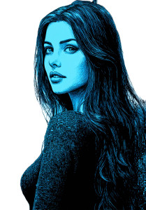 Gothic Lady Eyes Vinyl Car Decal Sticker – Waterproof & UV-Resistant 4.373333333333333"