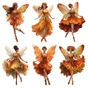 Autumn Fairy V3 Vinyl Car Decal Sticker – Waterproof & UV-Resistant 6.826666666666667"