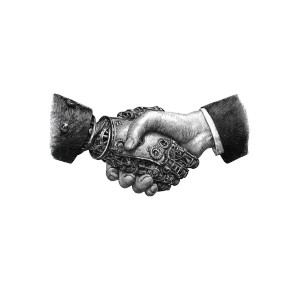 Steampunk Handshake Vinyl Car Decal Sticker – Waterproof & UV-Resistant 3.4133333333333336" Steampunk Handshake Vinyl Car Decal Sticker – Waterproof & UV-Resistant 3.4133333333333336"