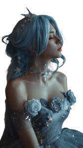 Blue-Haired Fantasy Girl Vinyl Car Decal Sticker – Waterproof & UV-Resistant 4.8533333333333335" Blue-Haired Fantasy Girl Vinyl Car Decal Sticker – Waterproof & UV-Resistant 4.8533333333333335"