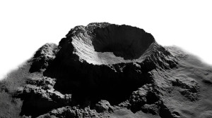 Lunar Crater Table Vinyl Car Decal Sticker – Waterproof & UV-Resistant 2.72"