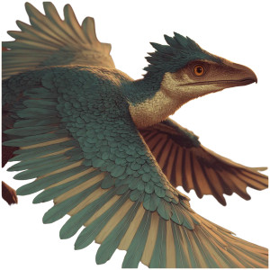 Archaeopteryx Illustration Vinyl Car Decal Sticker – Waterproof & UV-Resistant 3.4133333333333336"