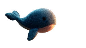 Baby Whale Tale Vinyl Car Decal Sticker – Waterproof & UV-Resistant 2.72"