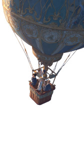 Historical Hot Air Balloon Vinyl Car Decal Sticker – Waterproof & UV-Resistant 4.8533333333333335"