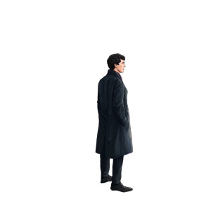 Sherlock In Room Vinyl Car Decal Sticker – Waterproof & UV-Resistant 3.4133333333333336"
