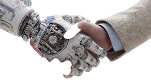 Robotic Handshake V4 Vinyl Car Decal Sticker – Waterproof & UV-Resistant 5.4