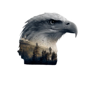 Bald Eagle Lake Vinyl Car Decal Sticker – Waterproof & UV-Resistant 3.4133333333333336"