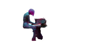 Futuristic Opera Diva Vinyl Car Decal Sticker – Waterproof & UV-Resistant 5.4