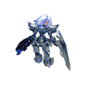 Cybernetic Angel Warrior V2 Vinyl Car Decal Sticker – Waterproof & UV-Resistant 6.826666666666667"