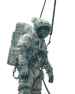 Astronaut Builder Vinyl Car Decal Sticker – Waterproof & UV-Resistant 4.0"