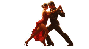 Salsa Dancing Couple V3 Vinyl Car Decal Sticker – Waterproof & UV-Resistant 2.72"