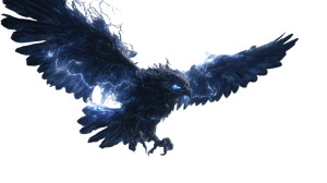 Thunderstorm Eagle Vinyl Car Decal Sticker – Waterproof & UV-Resistant 2.72"