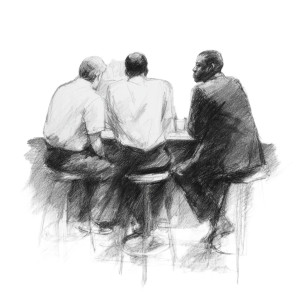 Diner Morning Scene Vinyl Car Decal Sticker – Waterproof & UV-Resistant 3.4133333333333336"