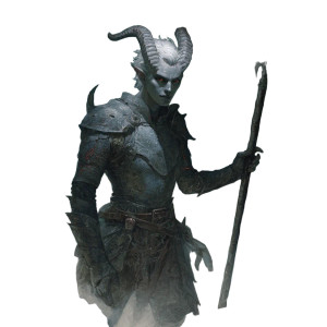 Obsidian Armor Tiefling Vinyl Car Decal Sticker – Waterproof & UV-Resistant 3.4133333333333336"