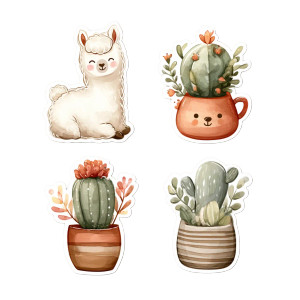 Cute Alpaca Stickers Vinyl Car Decal Sticker – Waterproof & UV-Resistant 6.826666666666667" Cute Alpaca Stickers Vinyl Car Decal Sticker – Waterproof & UV-Resistant 6.826666666666667"