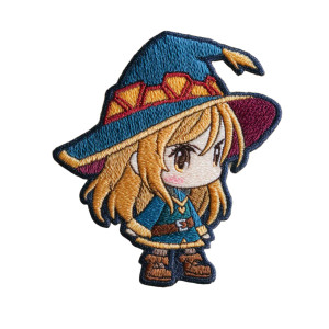 Chibi Mage Patch Vinyl Car Decal Sticker – Waterproof & UV-Resistant 3.4133333333333336"