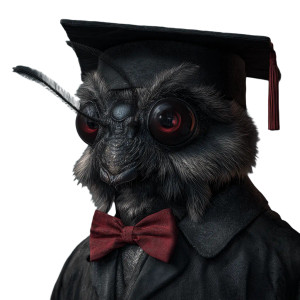 Mothman Graduates Vinyl Car Decal Sticker – Waterproof & UV-Resistant 3.4133333333333336"