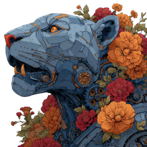 Robot Jaguar Illustration Vinyl Car Decal Sticker – Waterproof & UV-Resistant 6.826666666666667" Robot Jaguar Illustration Vinyl Car Decal Sticker – Waterproof & UV-Resistant 6.826666666666667"