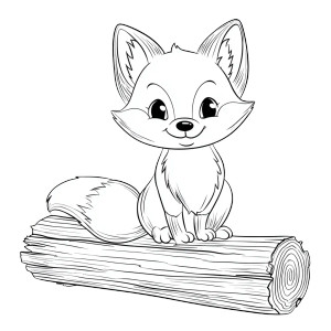 Baby Woodland Fox Vinyl Car Decal Sticker – Waterproof & UV-Resistant 6.826666666666667"