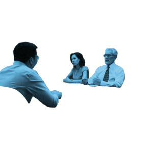 Executives Meeting Vinyl Car Decal Sticker – Waterproof & UV-Resistant 3.4133333333333336"