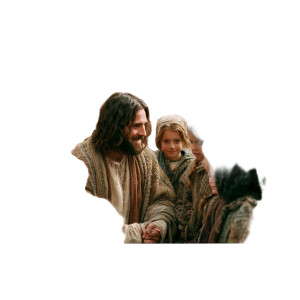 Jesus With Children V7 Vinyl Car Decal Sticker – Waterproof & UV-Resistant 3.4133333333333336"