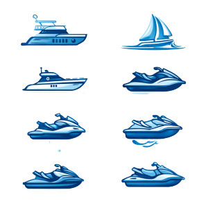 Boat And Jet Ski Vinyl Car Decal Sticker – Waterproof & UV-Resistant 3.4133333333333336"