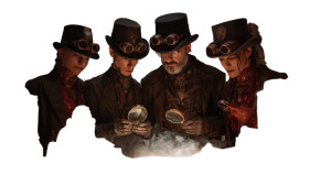 Steampunk Detectives Vinyl Car Decal Sticker – Waterproof & UV-Resistant 2.72"