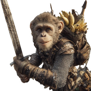 Monkey-Man Adventurer Vinyl Car Decal Sticker – Waterproof & UV-Resistant 3.4133333333333336"