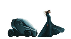 Futuristic Electric Car V18 Vinyl Car Decal Sticker – Waterproof & UV-Resistant 5.4