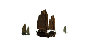 Ancient Chinese Warships Vinyl Car Decal Sticker – Waterproof & UV-Resistant 2.72"