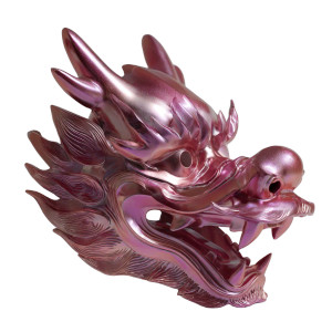 Metallic Dragon Mask Vinyl Car Decal Sticker – Waterproof & UV-Resistant 3.4133333333333336"