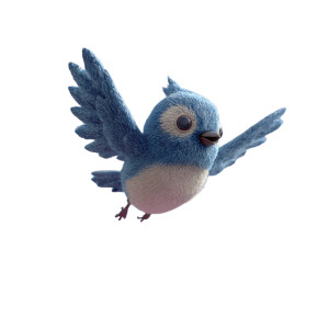 Baby Bird Flying Vinyl Car Decal Sticker – Waterproof & UV-Resistant 3.4133333333333336"