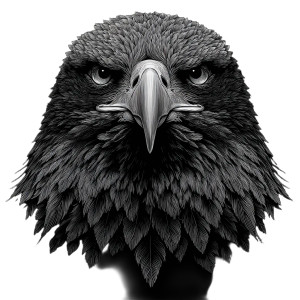 Eagle Head Vinyl Car Decal Sticker – Waterproof & UV-Resistant 3.4133333333333336"