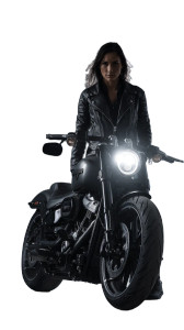 Biker Chick V2 Vinyl Car Decal Sticker – Waterproof & UV-Resistant 9.706666666666667"