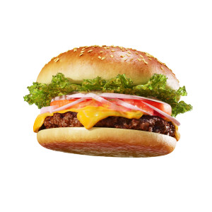 Floating Burger V2 Vinyl Car Decal Sticker – Waterproof & UV-Resistant 6.826666666666667"